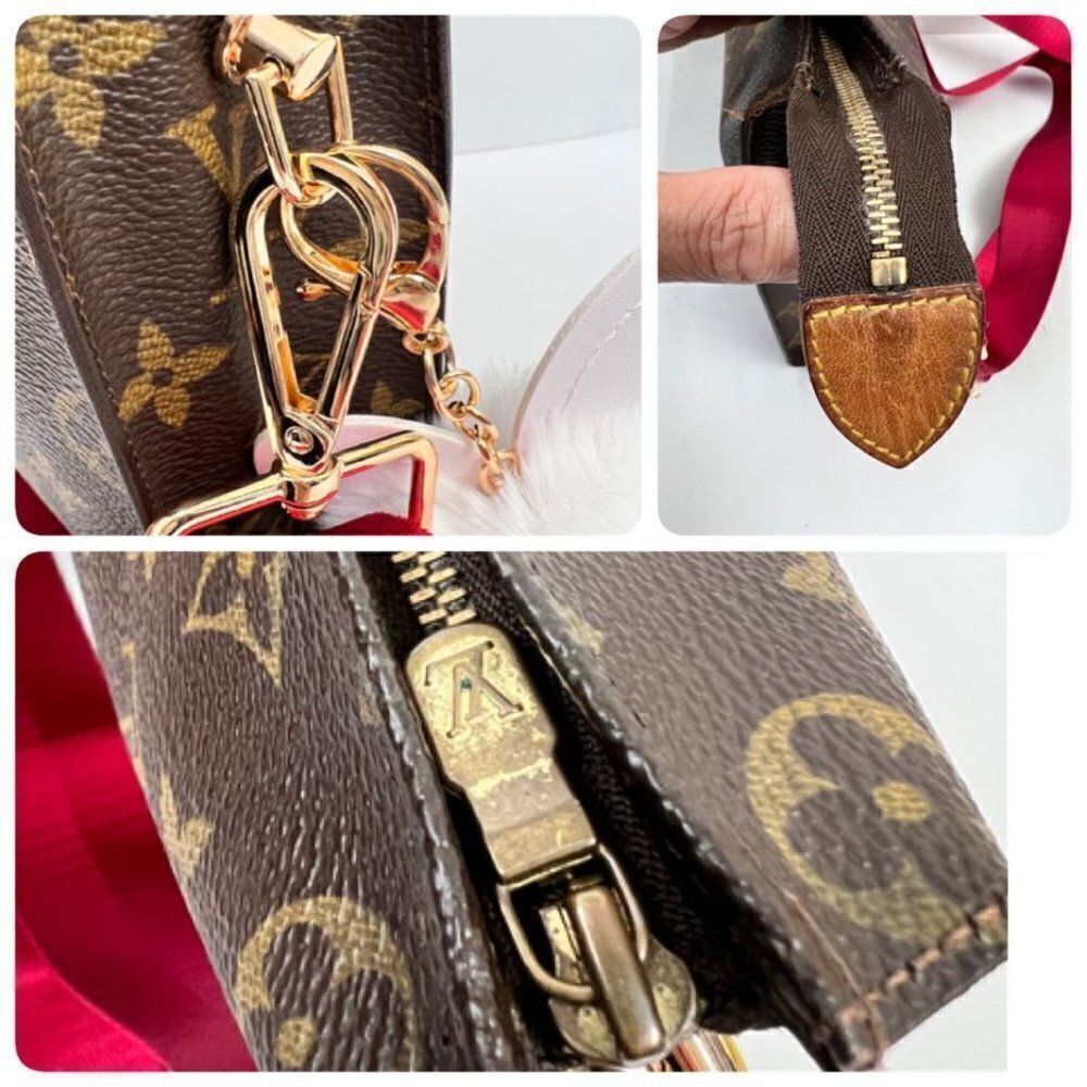 Louis Vuitton LV Cosmetic Pouch Bag Trousse Toilette 26 Browns Monogram - Picture 5 of 12
